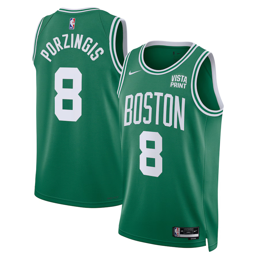 Boston Celtics #8 Kristaps Porzingis Green 2023-2024 Icon Editon Swingman Jersey 24K25E4T